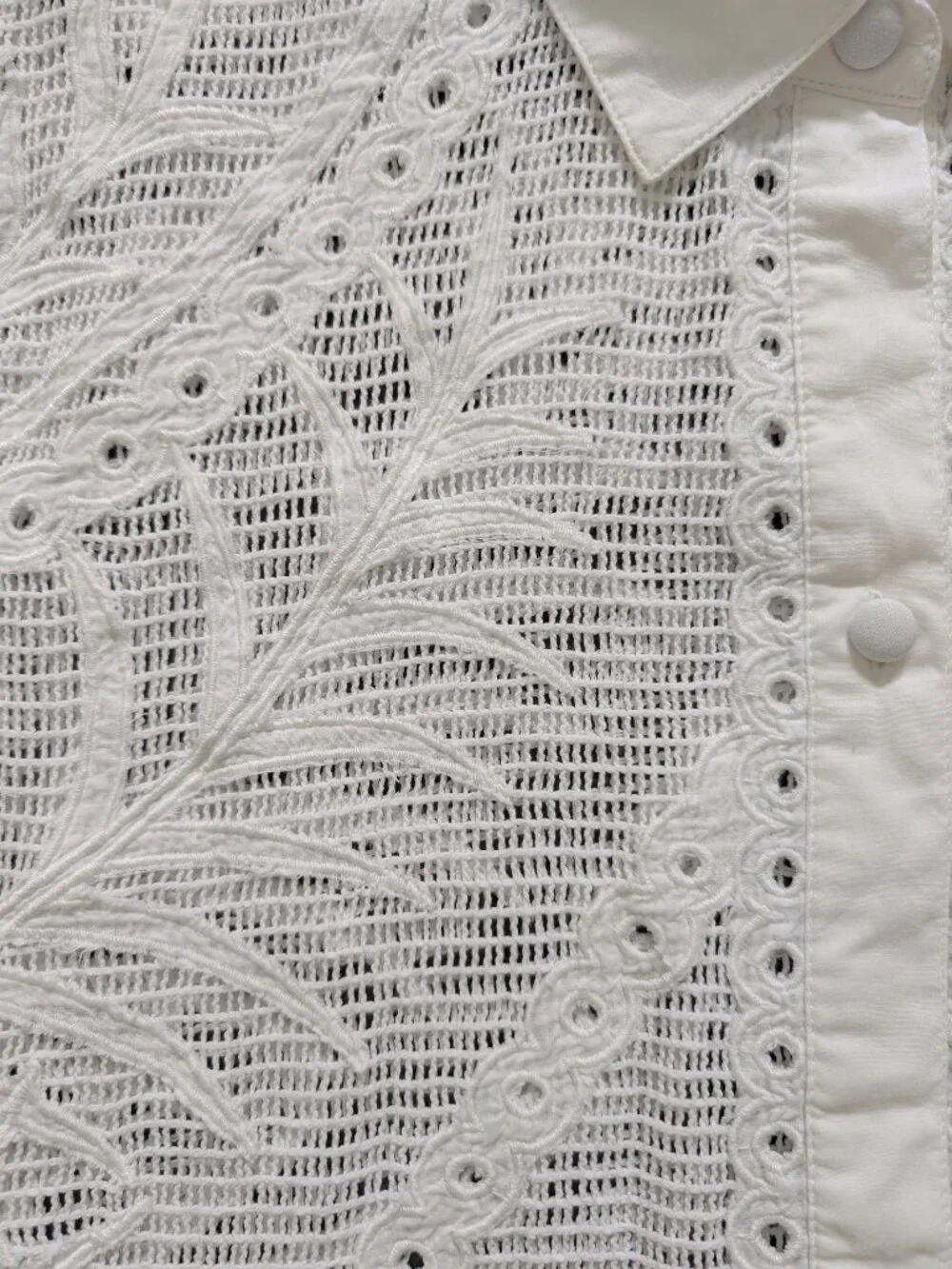 ALLSAINTS Meria Broderie midi dress - 10 - white - Picture 8 of 11